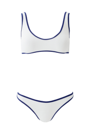 Vigo White Ridges Bikini Top