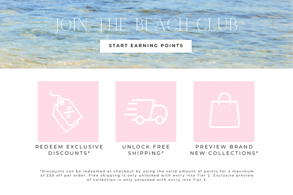 Beach club rewards