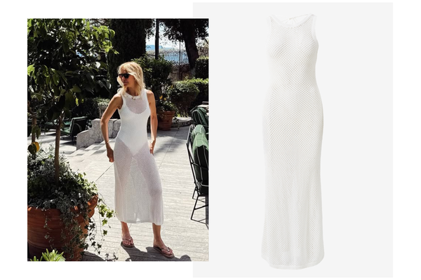 Melissa wears Callie White Dress