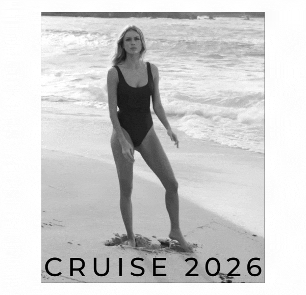 Cruise 2026 - model wears Rio Brown Ribbed Swimsuit