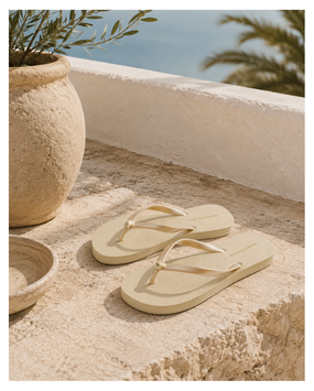 Rubber Gold Sandals
