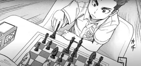 Blitz manga chess panel
