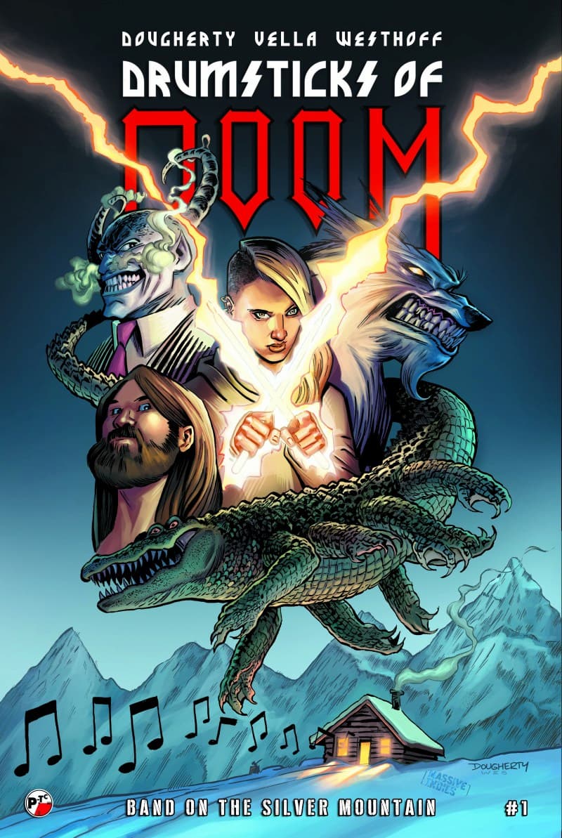 Drumsticks Of Doom Band On The Silver Mountain #1 cover