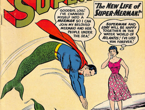 Silver Age Superman comic panel