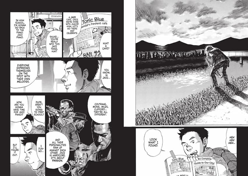 Music manga panels