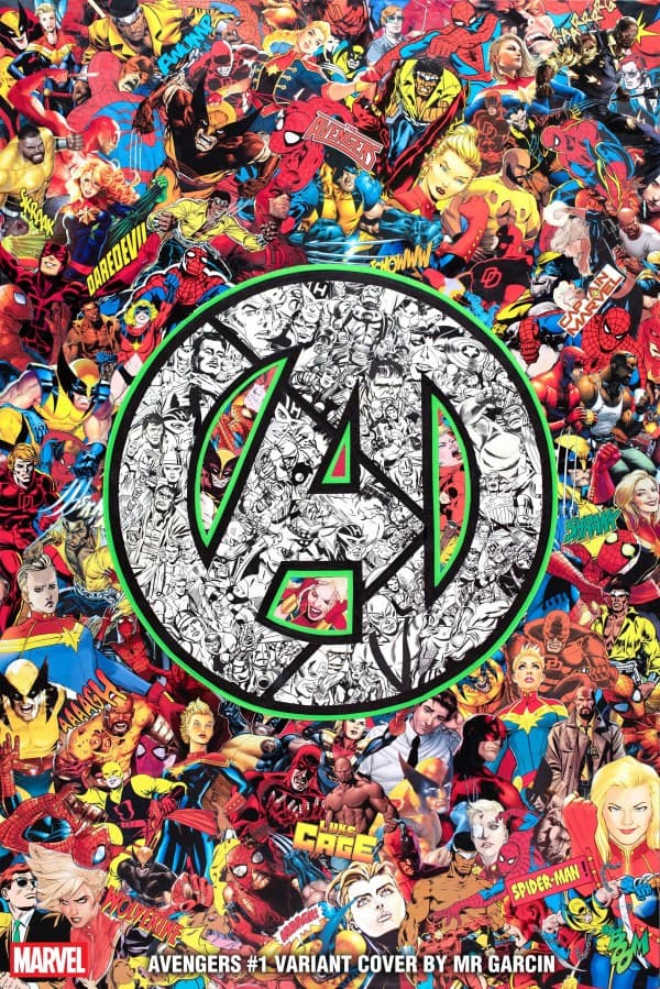 Avengers #1 variant cover art