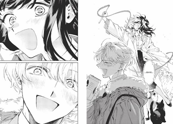 Manga panels from Cat-Life Balance