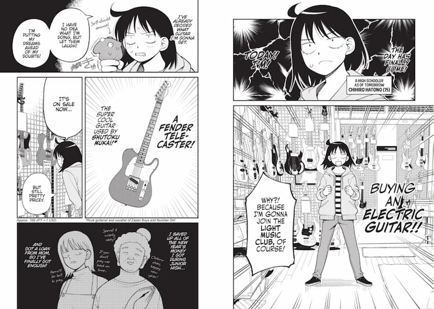 Girl Meets Rock! manga panels