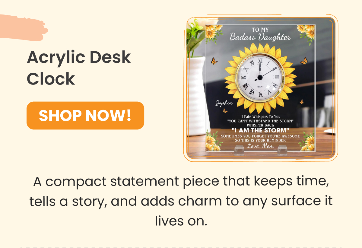 Shop Acrylic Desk Clock