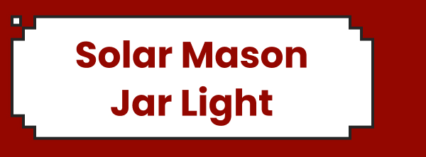 Solar Mason Jar Light
