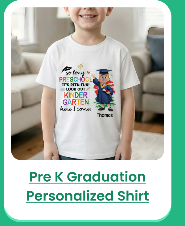 Pre K Graduation Personalized Shirt