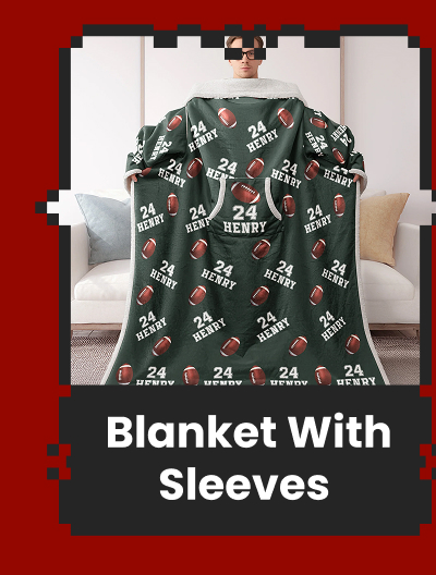 Wearable Blanket With Sleeves