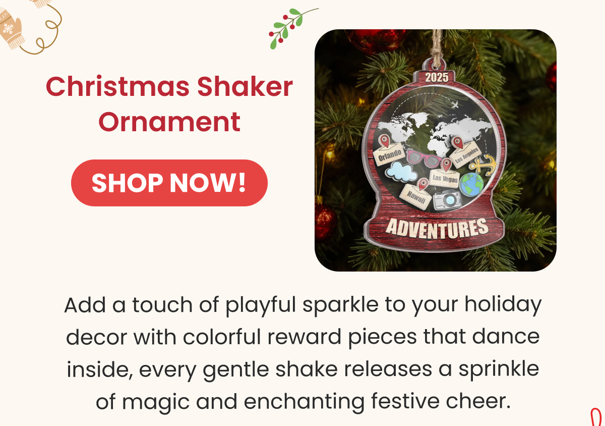 3 Layered Christmas Shaker Ornament