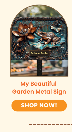 My Beautiful Garden Stunning Lily Pond Metal Sign