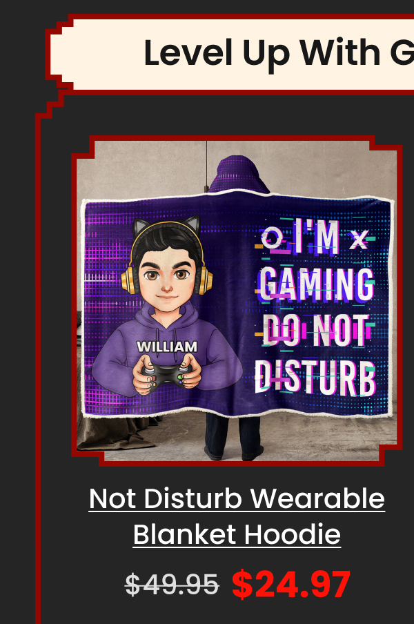 Do Not Disturb Wearable Blanket Hoodie