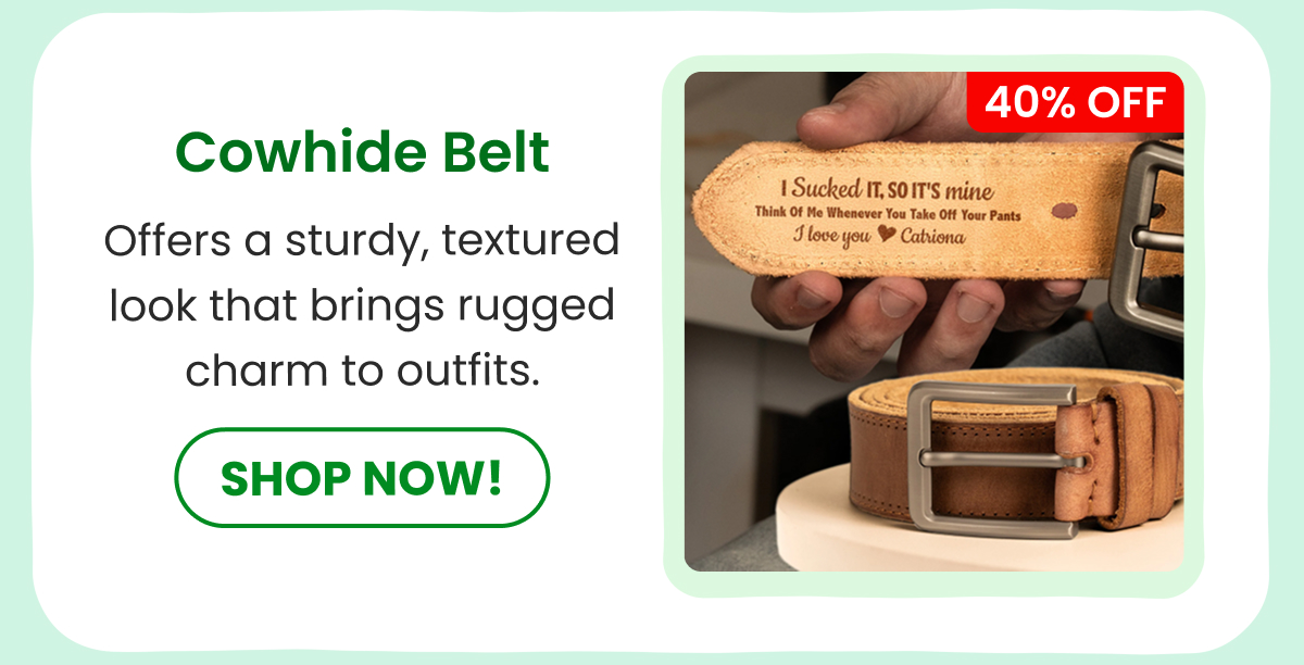 Cowhide Belt