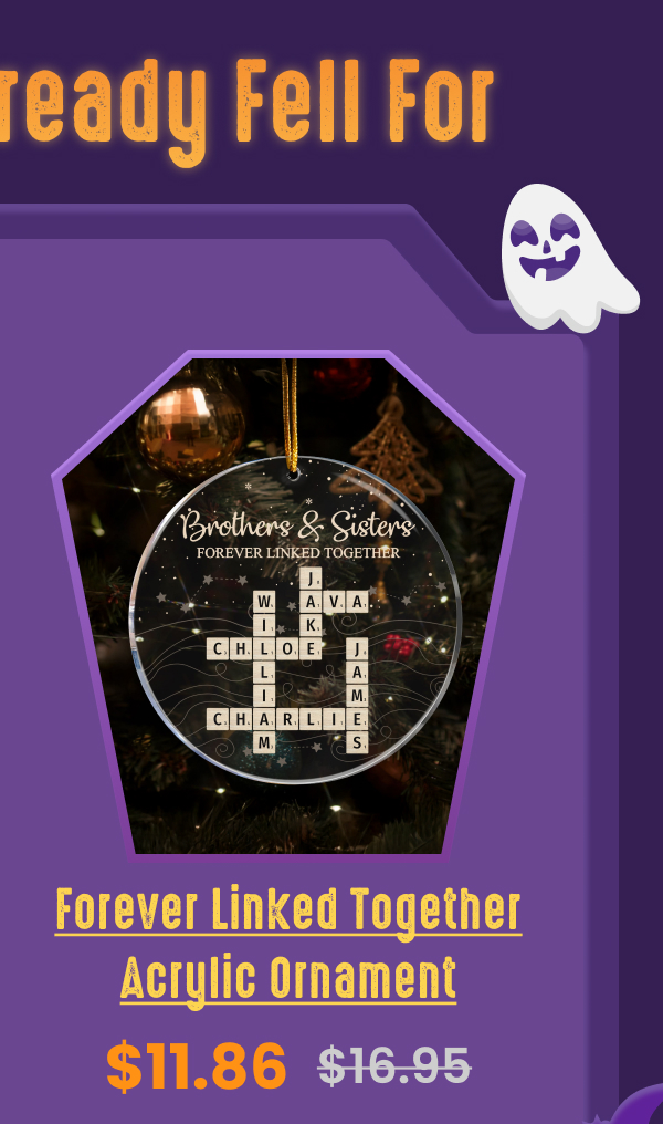 Forever Linked Together Acrylic Ornament