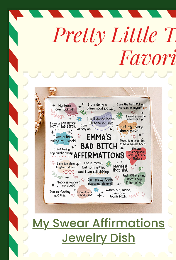 My Swear Affirmations Jewelry Dish 