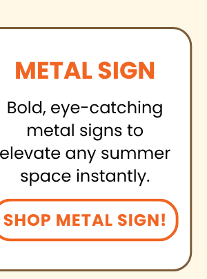 Shop Metal Sign