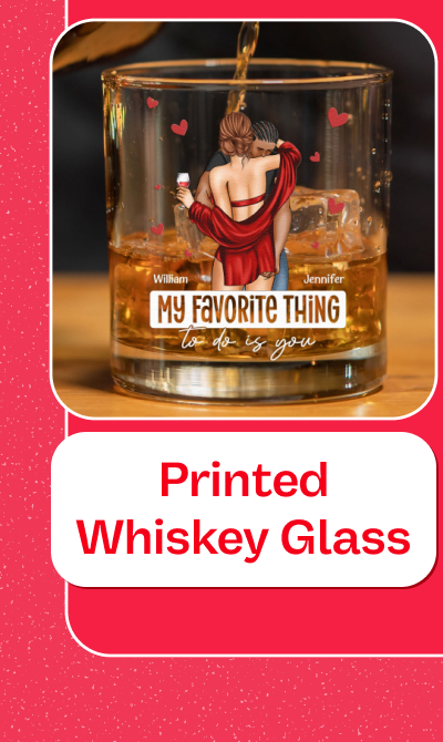Printed Whiskey Glass