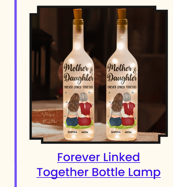 Forever Linked Together Bottle Lamp