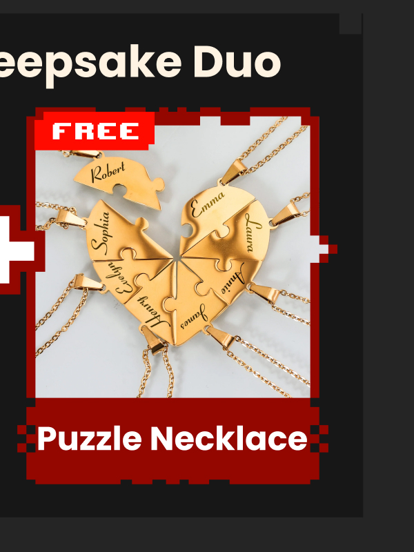 Heart Puzzle Necklace