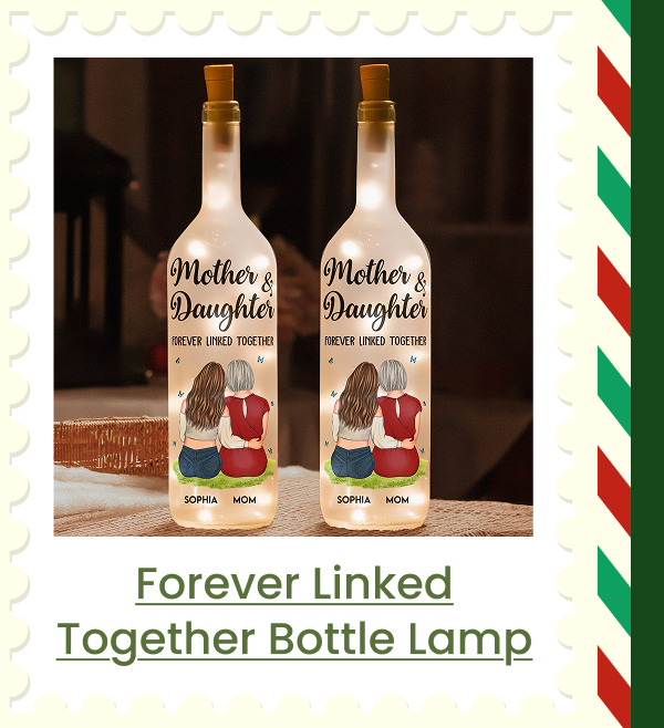 Forever Linked Together Bottle Lamp