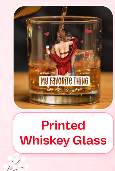 Printed Whiskey Glass