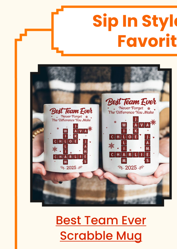 Best Team Ever Scrabble Mug