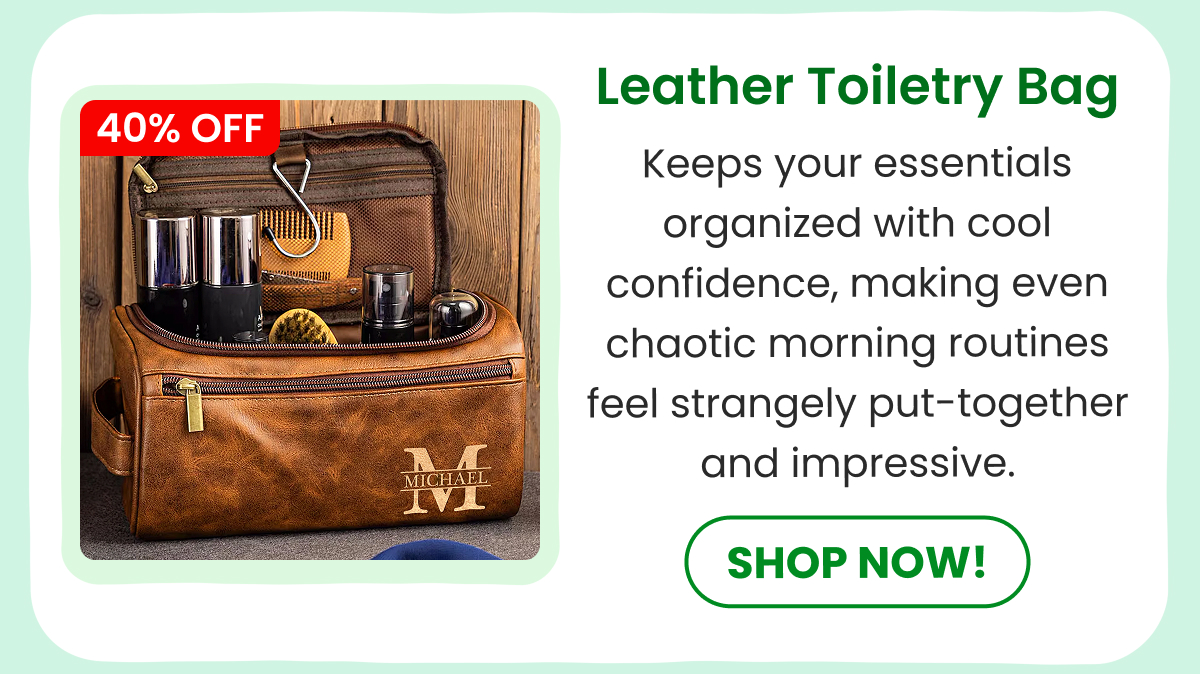 Leather Toiletry Bag