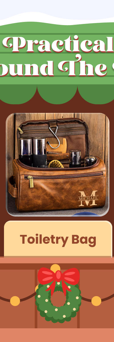 Leather Toiletry Bag 