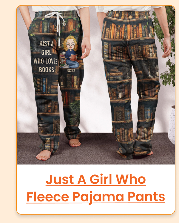 Just A Girl Who Fleece Pajama Pants