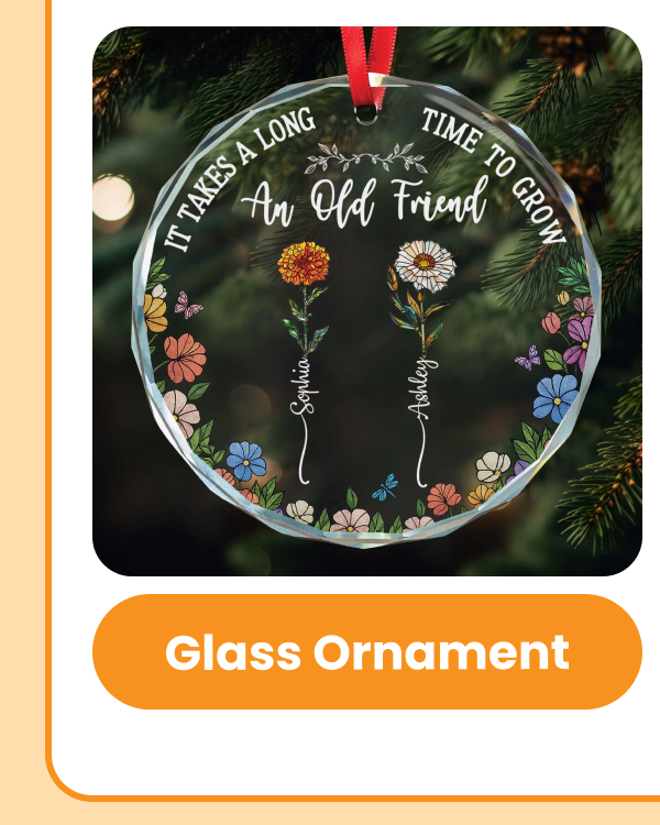 Glass Ornament For Friend