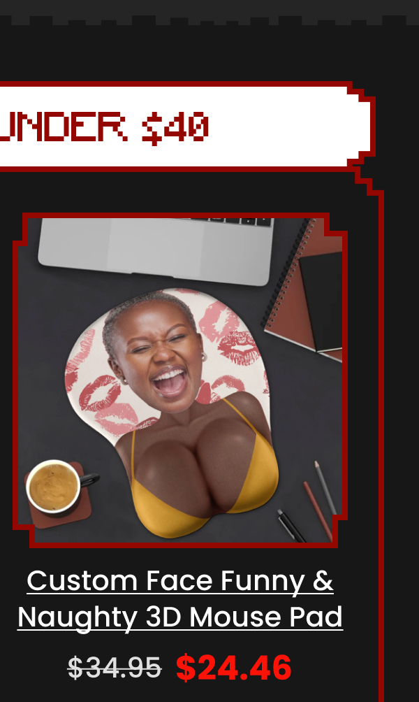 Custom Face Funny & Naughty 3D Mouse Pad