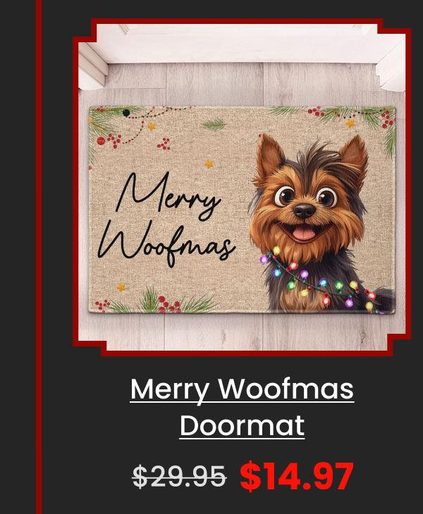 Merry Woofmas Doormat