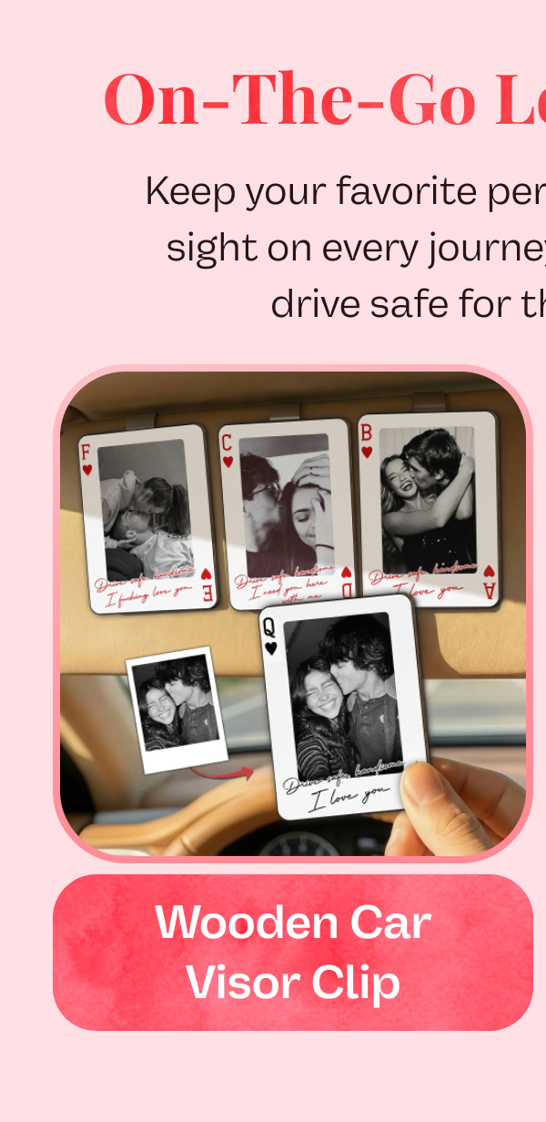 Wooden Car Visor Clip