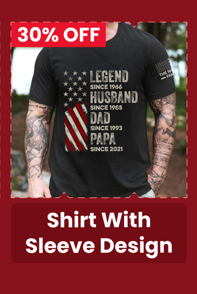 Shirt With Design On Sleeve