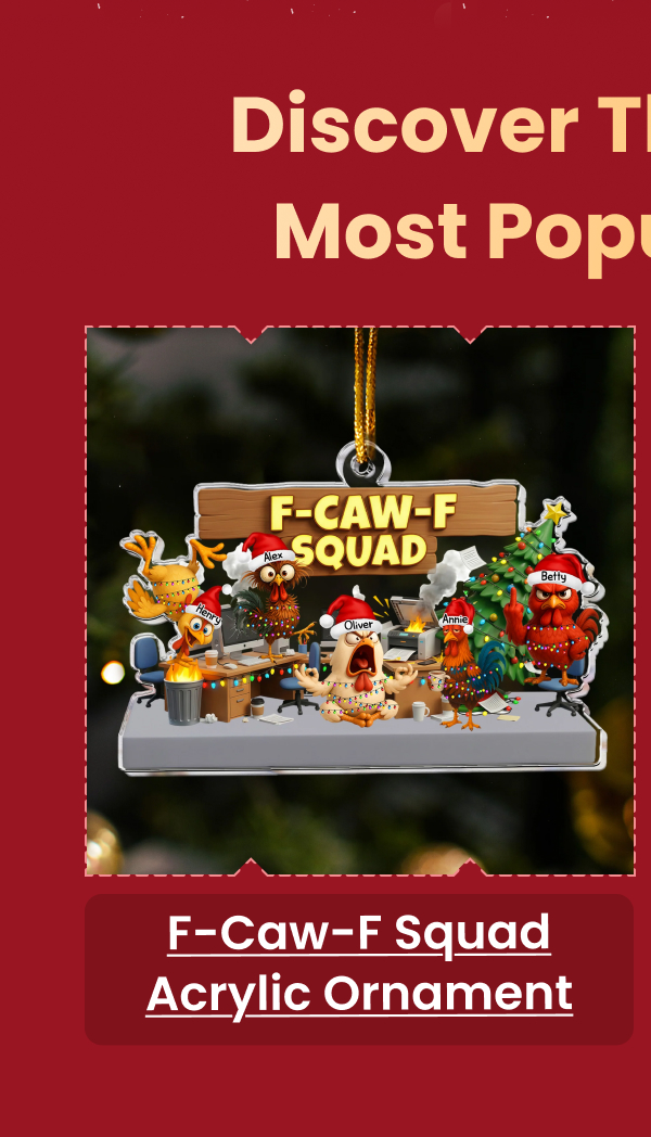 F-Caw-F Squad Funny Acrylic Ornament