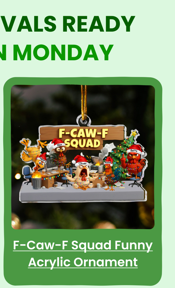 F-Caw-F Squad Funny Acrylic Ornament 
