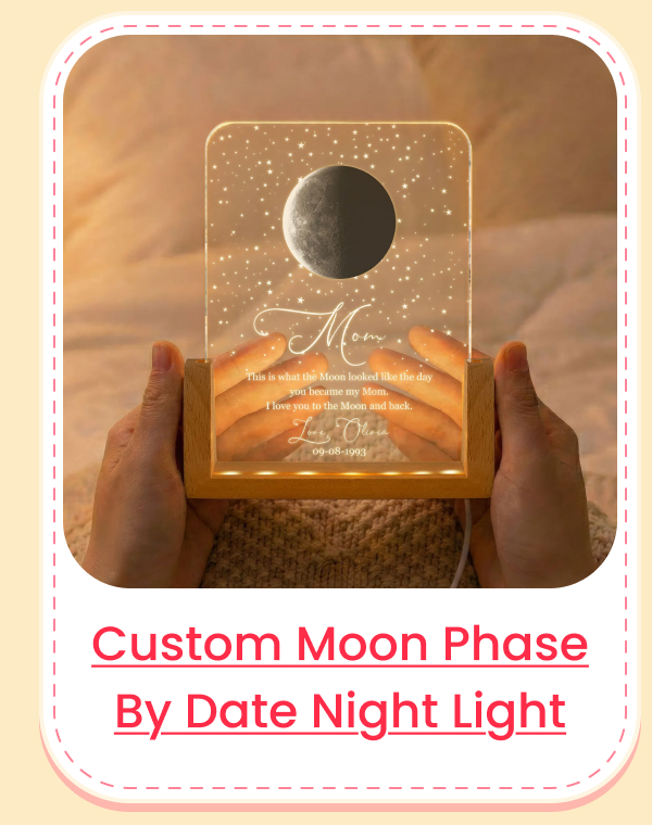 Custom Moon Phase By Date Keepsake Night Light
