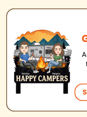Happy Campers Welcome To Our Campsite Metal Garden Stake