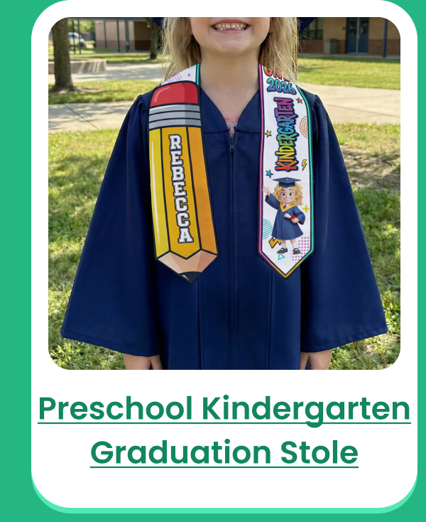 Preschool Kindergarten Graduation Stole
