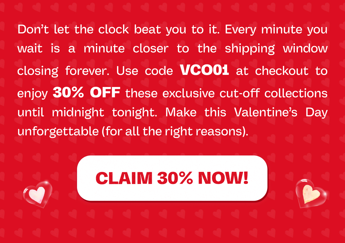 Shop Valentine's Cut-off Sale 