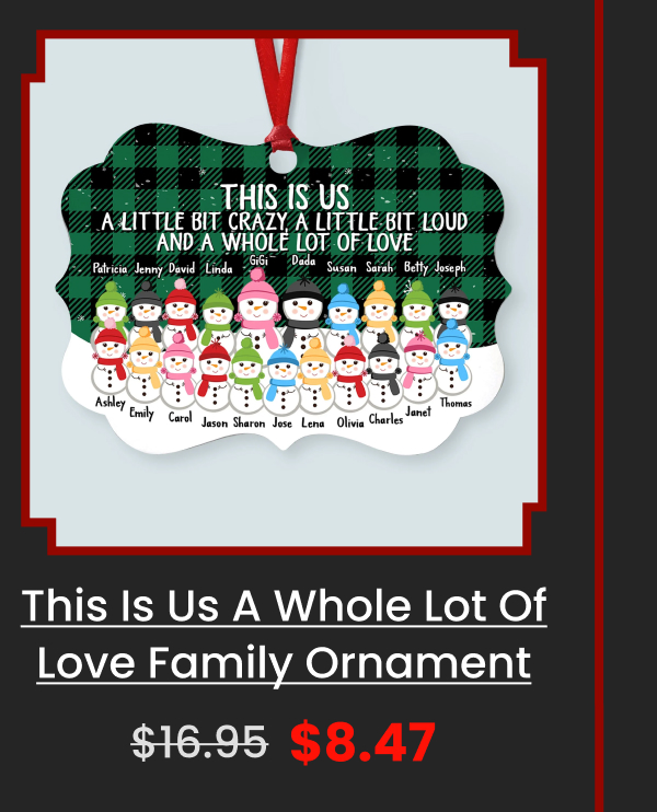 This Is Us A Whole Lot Of Love Family Ornament 