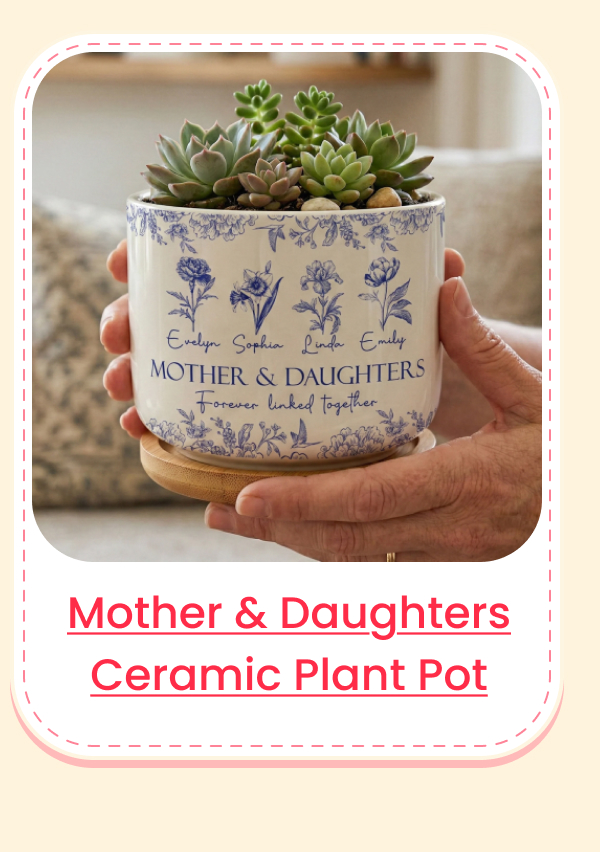 Mother & Daughters Ceramic Plant Pot