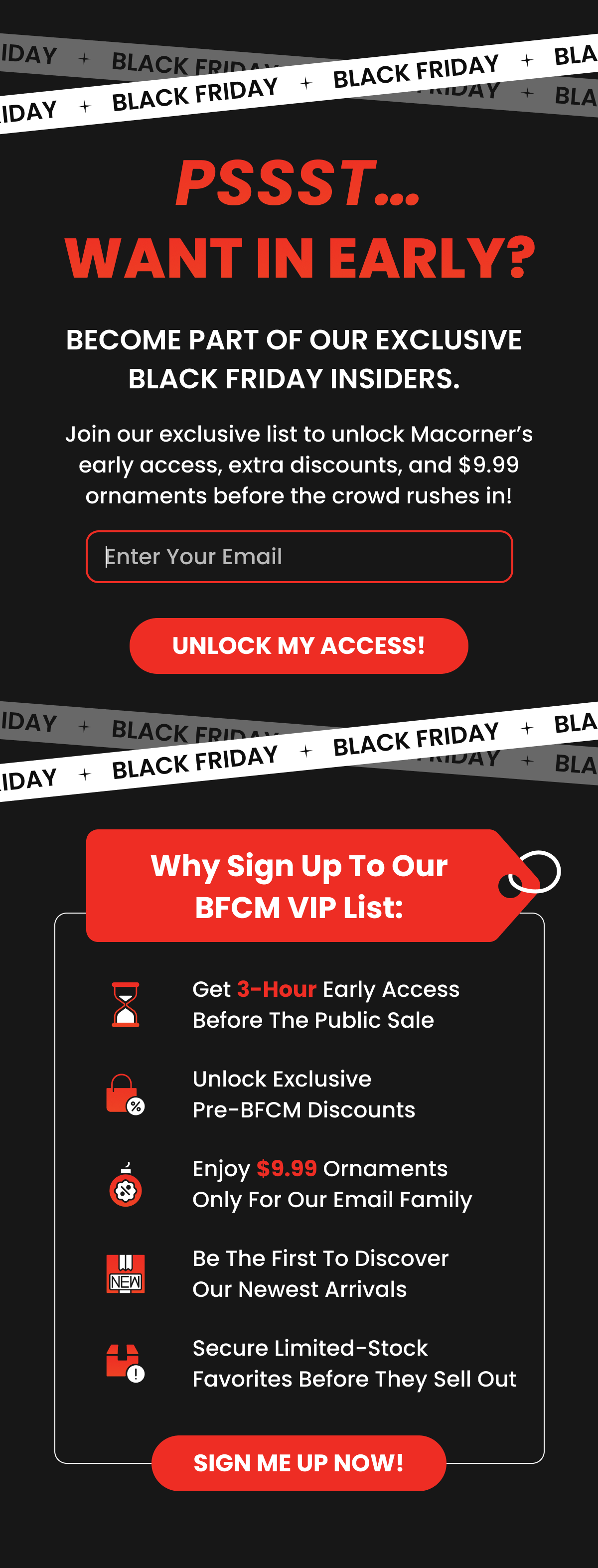 Join Our Black Friday VIP List