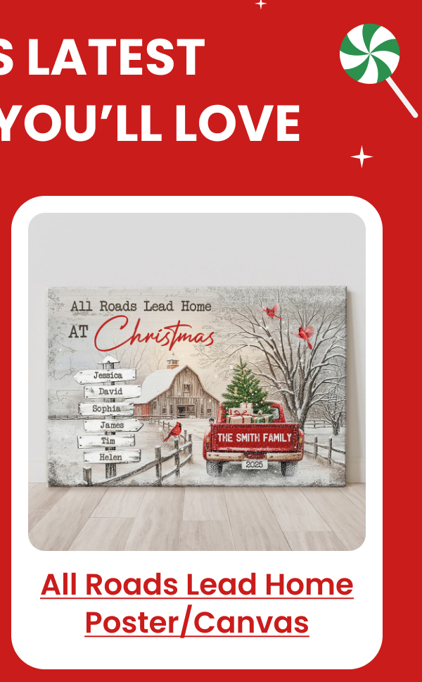 All Roads Lead Home At Christmas Poster/Canvas