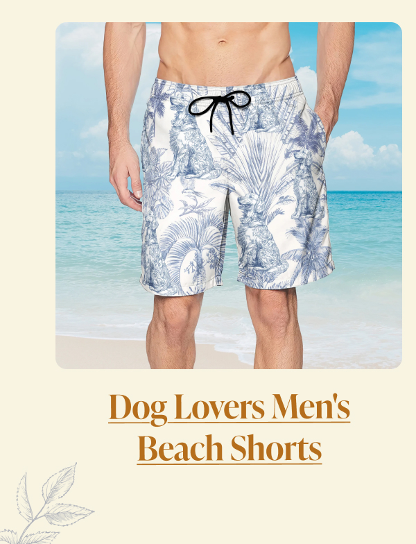 Dog Lovers Men's Beach Shorts
