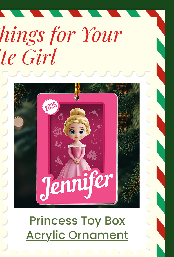 Princess Toy Box Acrylic Ornament