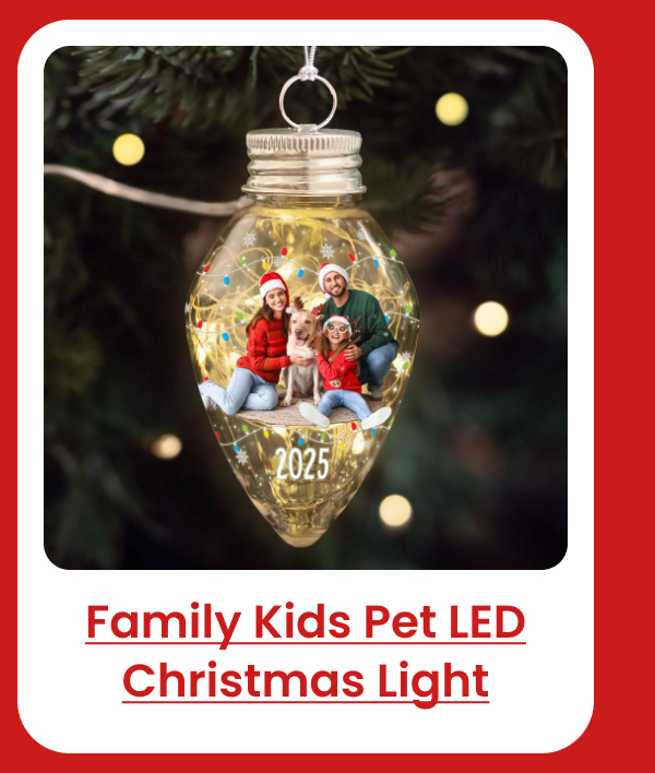 Family Kids Pet LED Christmas Light